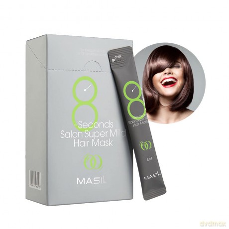 Regenerating mask for sensitive scalp 8 Seconds Salon Super Mild Hair Mask - Volume: 20 x 8 ml