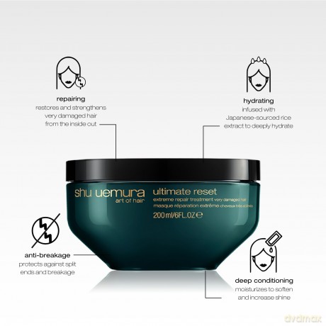 Regenerating Mask for Very Damaged Hair Ultimate Reset Extreme Repair Mask 200 ml
