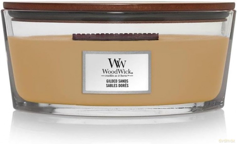 WoodWick świeca zapachowa Ellipse Gilded Sands 453,6 g