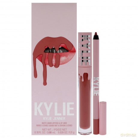Set Matte Liquid Lipstick + Lip Liner - Shade: 301 Angel