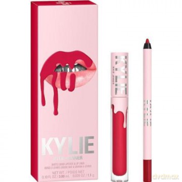 Set Matte Liquid Lipstick + Lip Liner - Shade: 402 Mary Jo