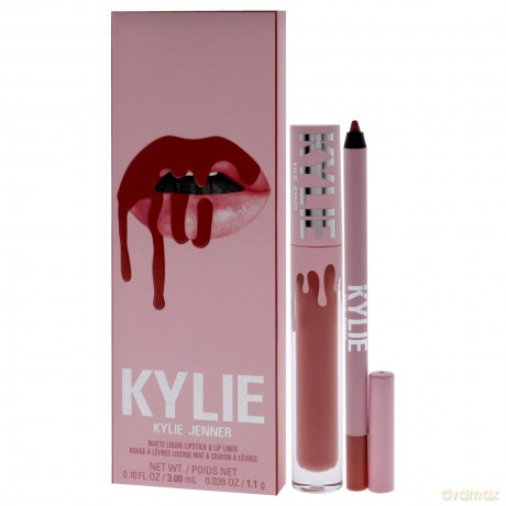 Set Matte Liquid Lipstick + Lip Liner - Shade: 801 Queen