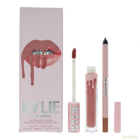 Set Matte Liquid Lipstick + Lip Liner - Shade: 808 Kylie
