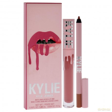 Set Matte Liquid Lipstick + Lip Liner - Shade: 808 Kylie