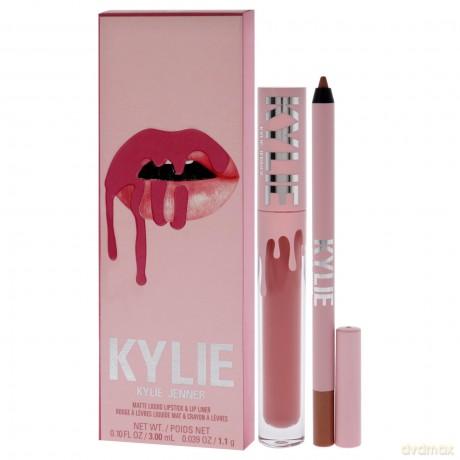 Set Matte Liquid Lipstick + Lip Liner - Shade: 808 Kylie