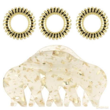 Set of Apres Ski Golden Glamor hair accessories