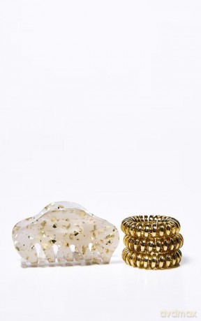 Set of Apres Ski Golden Glamor hair accessories