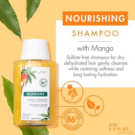 Shampoo for dry and damaged hair Mango Nourishing Treatment Shampoo - Volume: 100 ml