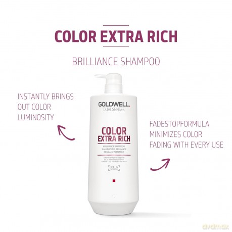 Shampoo for extra care of colored hair Dualsenses Color Extra Rich Brilliance Shampoo - Volume: 1000 ml