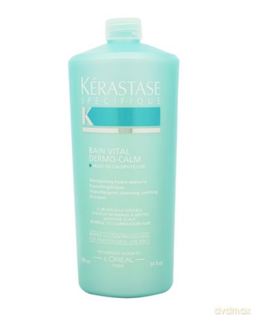 Shampoo for sensitive scalps for normal to combination hair Bain Vital Dermo-Calm Hypoallergenic Hydra-Soothing Shampoo 250 ml - Volume: 1000 ml