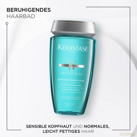 Shampoo for sensitive scalps for normal to combination hair Bain Vital Dermo-Calm Hypoallergenic Hydra-Soothing Shampoo 250 ml - Volume: 250 ml