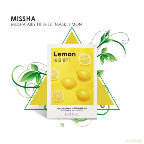 Sheet mask with lemon extract Lemon Airy Fit Sheet Mask 19 g