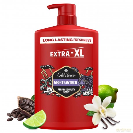 Shower gel for men NightPanther Body-Hair-Face Wash - Volume: 1000 ml