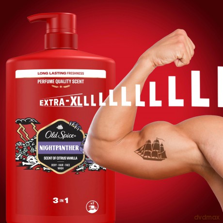 Shower gel for men NightPanther Body-Hair-Face Wash - Volume: 1000 ml