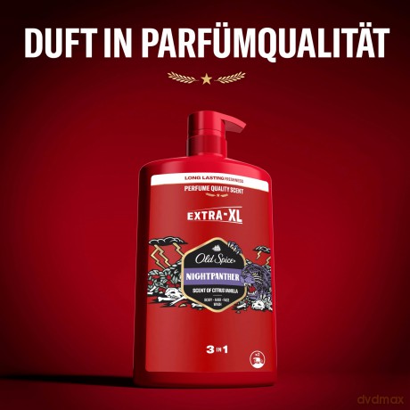 Shower gel for men NightPanther Body-Hair-Face Wash - Volume: 1000 ml