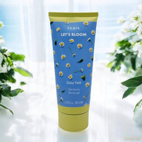 Shower gel with a bag Daisy Field Let`s Bloom Shower Gel 200 ml