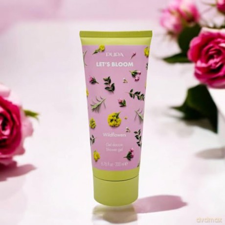 Shower gel with bag Wild Flowers LetÂ´s Bloom Shower Gel 200 ml