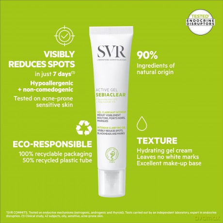 Skin gel against imperfections Sebiaclear Intensive Corrector 40 ml