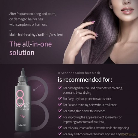 Smoothing hair mask 8 Seconds Salon Hair Mask - Volume: 100 ml