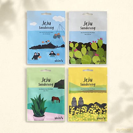 Soothing fabric mask with aloe vera Jeju Sandorong Jelly Mask 33 ml