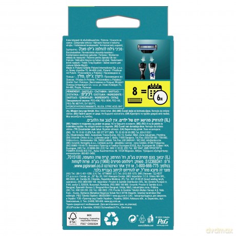 Spare heads Mach3 8 pcs