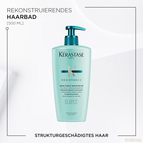 Strengthening shampoo for damaged and brittle hair Resist ance Strength ening Shampoo - Volume: 500 ml