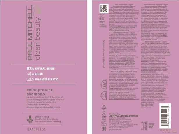 Sulfate-free shampoo for colored hair Clean Beauty Color Protect Shampoo - Volume: 1000 ml
