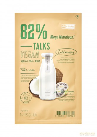 Talks Vegan Squeeze Mega Nutritious Sheet Mask 27 g