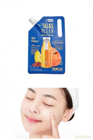 Talks Vegan Squeeze Skin Fitness Pocket Sleeping Mask 10 g