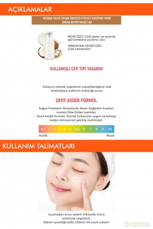 Talks Vegan Squeeze Skin Fitness Pocket Sleeping Mask 10 g