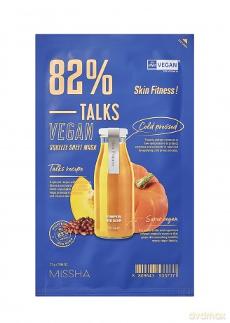 Talks Vegan Squeeze Skin Fitness Sheet Mask 27 g