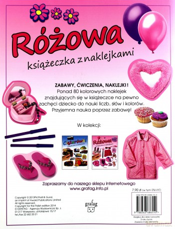 Różowa książeczka z naklejkami [KSIĄŻKA]