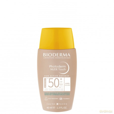 Toned fluid for mixed to oily skin Photoderm Nude Touch Mineral SPF 50+ Fluid 40 ml - Shade: Gold