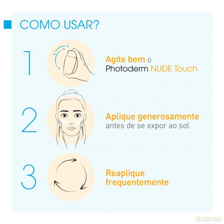 Toned fluid for mixed to oily skin Photoderm Nude Touch Mineral SPF 50+ Fluid 40 ml - Shade: Gold