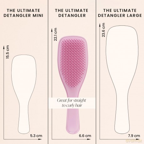 Ultimate Detangler Straight & Wavy Midnight Plum hair brush