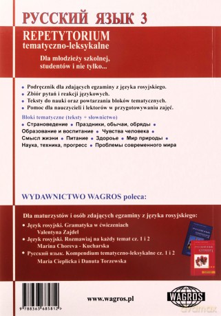 Russkij. Repetytorium 3 tem-leks. WAGROS [KSIĄŻKA]