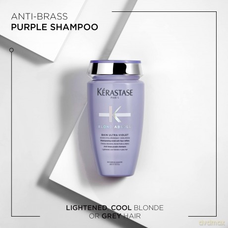 Violet Shampoo for Blond Hair Blond Absolu Bain Ultra Violet Anti-Brass Purple Shampoo - Volume: 250 ml