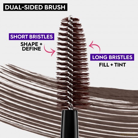 Volume gel for eyebrows Big Bush Volumizing Tinted Brow Gel 4.25 ml - Shade: Dark Drapes