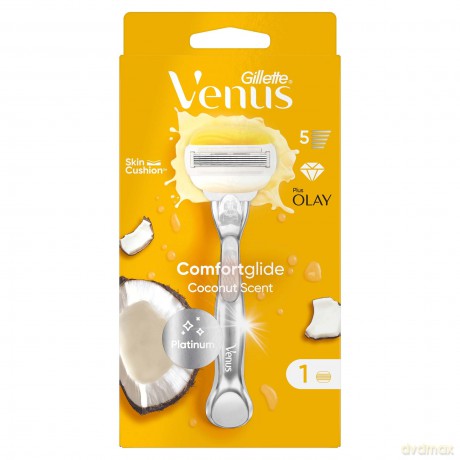 WomenÂ´s razor Venus Platinum Comfortglide Coconut + 1 head