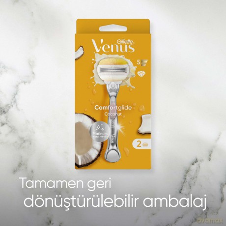 WomenÂ´s razor Venus Platinum Comfortglide Coconut + 1 head