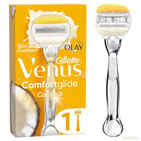 WomenÂ´s razor Venus Platinum Comfortglide Coconut + 1 head