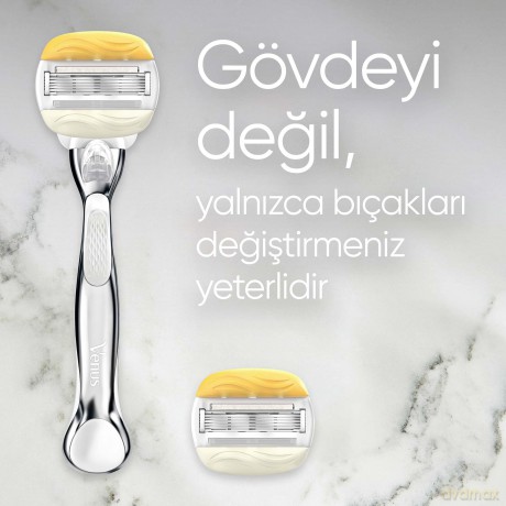 WomenÂ´s razor Venus Platinum Comfortglide Coconut + 1 head