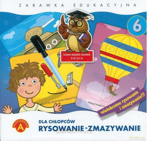 Rysowanie-zmazywanie 6 Dla chłopców ALEX [GRA]