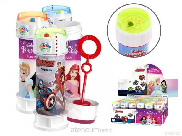 Bańki mydlane 60ml Princess/Avengers (36szt)