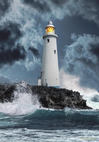 CLEMENTONI 1000 el. Lightouse In The Storm [PUZZLE]