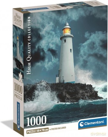 CLEMENTONI 1000 el. Lightouse In The Storm [PUZZLE]