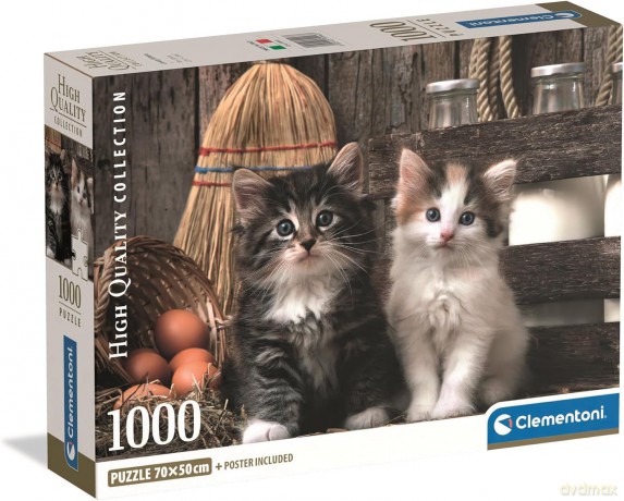 CLEMENTONI 1000 el. Lovely Kittens [PUZZLE]