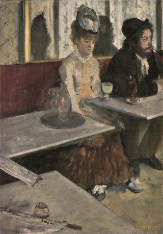 CLEMENTONI 1000 el. Museum Degas, Dans Un Cafe [PUZZLE]