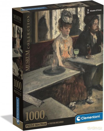 CLEMENTONI 1000 el. Museum Degas, Dans Un Cafe [PUZZLE]
