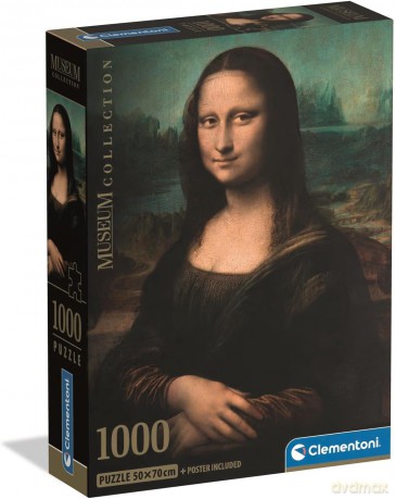 CLEMENTONI 1000 el. Museum Leonardo - Gioconda [PUZZLE]